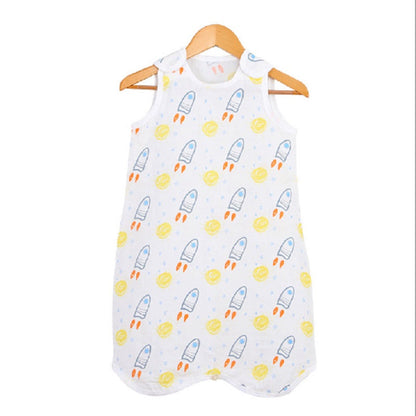 Baby Cotton Double Gauze Printed Vest