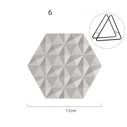 Table Insulation Pad Silicone Light Luxury Placemat Anti-scalding Anti-slip Pad