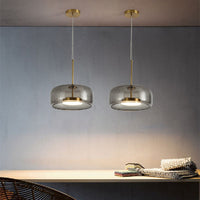 Lustre en verre simple pour chambre à coucher et salon