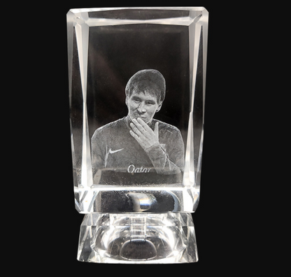Cadre Photo Carré Laser 3D en Cristal avec Gravure Personnalisée en Cube de Verre Amour