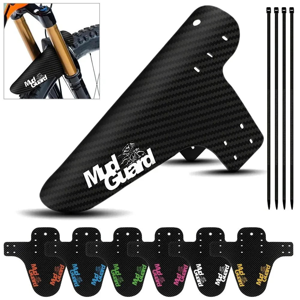 3D Carbon Fiber Bicycle Fender Set – Front and Rear Mud Guards