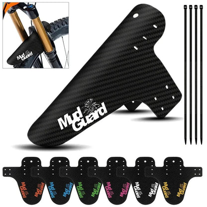 3D Carbon Fiber Bicycle Fender Set – Front and Rear Mud Guards