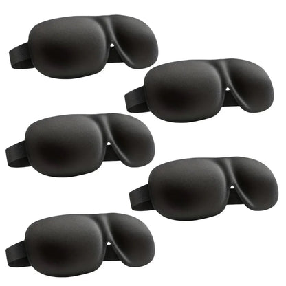 3D Contoured Sleep Mask | Ultra-Soft Breathable Light Blocking Eye Cover
