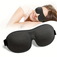 3D Contoured Sleep Mask | Ultra-Soft Breathable Light Blocking Eye Cover