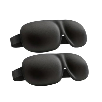 3D Contoured Sleep Mask | Ultra-Soft Breathable Light Blocking Eye Cover