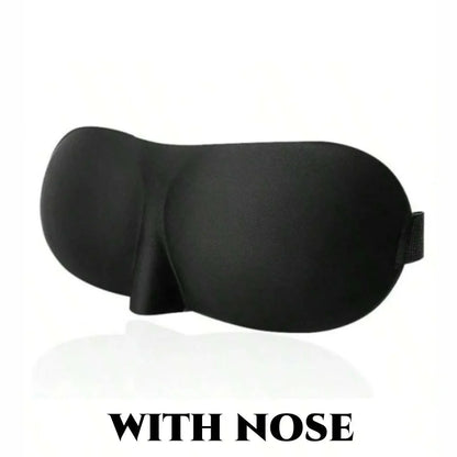 3D Contoured Sleep Mask | Ultra-Soft Breathable Light Blocking Eye Cover