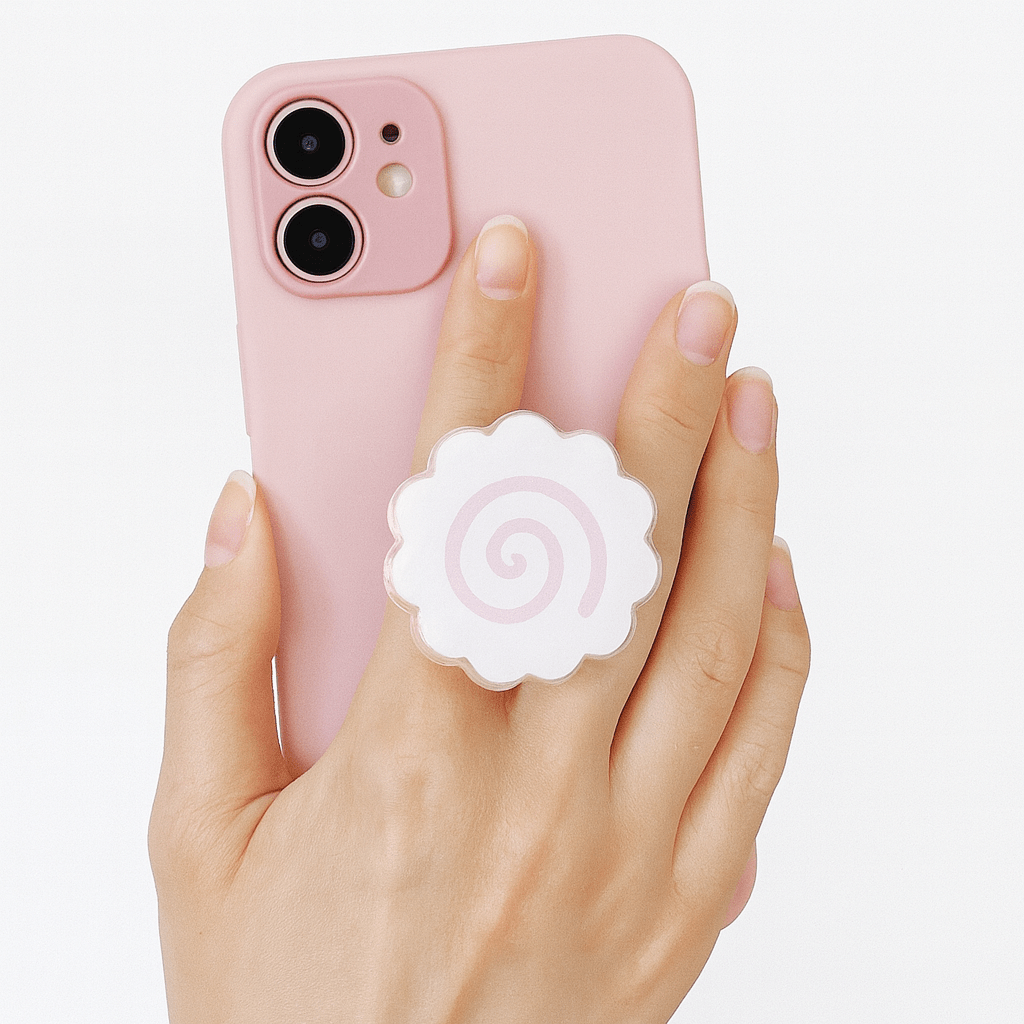3D Leaf Cartoon Phone Grip Tok – Expanding Stand and Finger Holder