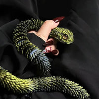 3D Printed Rotatable Snake Model | Articulated Animal Simulation Ornament