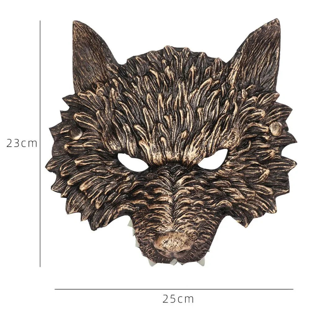 3D Realistic Animal Foam Mask | Full Face Cosplay Costume Accessory