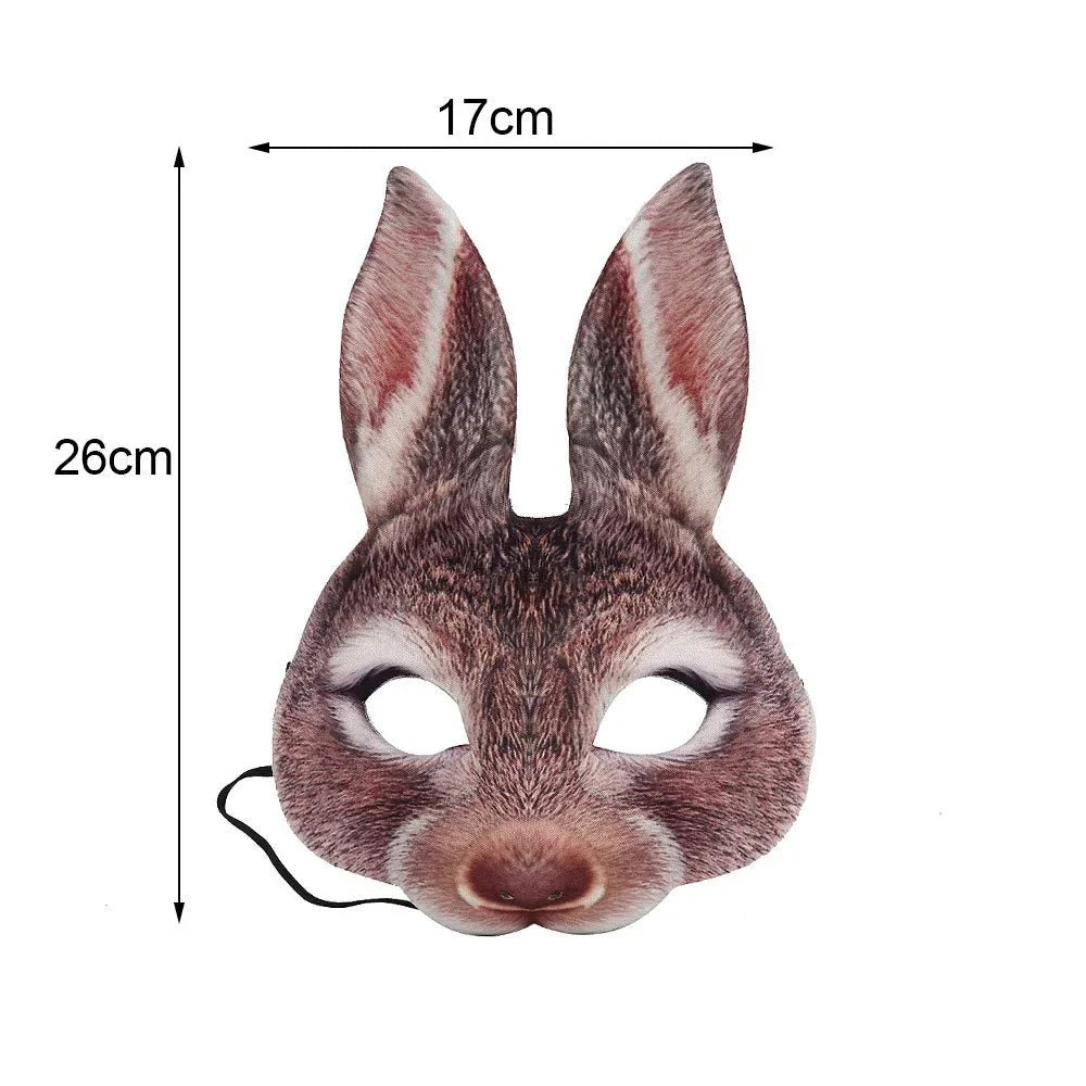 3D Realistic Animal Foam Mask | Full Face Cosplay Costume Accessory