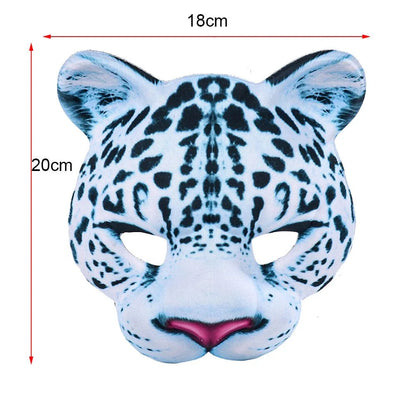 3D Realistic Animal Foam Mask | Full Face Cosplay Costume Accessory