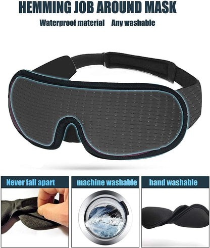 3D Sleep Eye Mask | Soft Padded Memory Foam Eyeshade