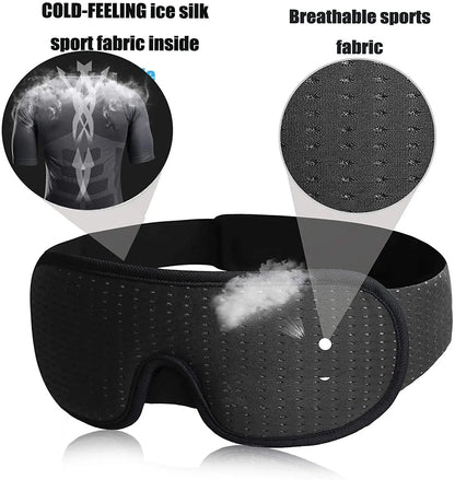 3D Sleep Eye Mask | Soft Padded Memory Foam Eyeshade