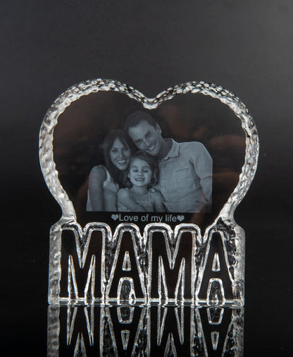 Adornos de cristal tallado en forma de corazón