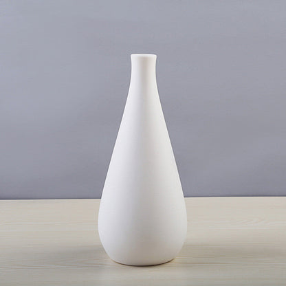 Simple And Beautiful White Creative Minimalist Ceramic Dried Flower Vase