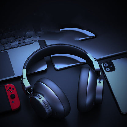 Bluetooth Active Noise Reduction Stereo With Microphone Game Computer Cellphone Anc Wireless Folding Headset