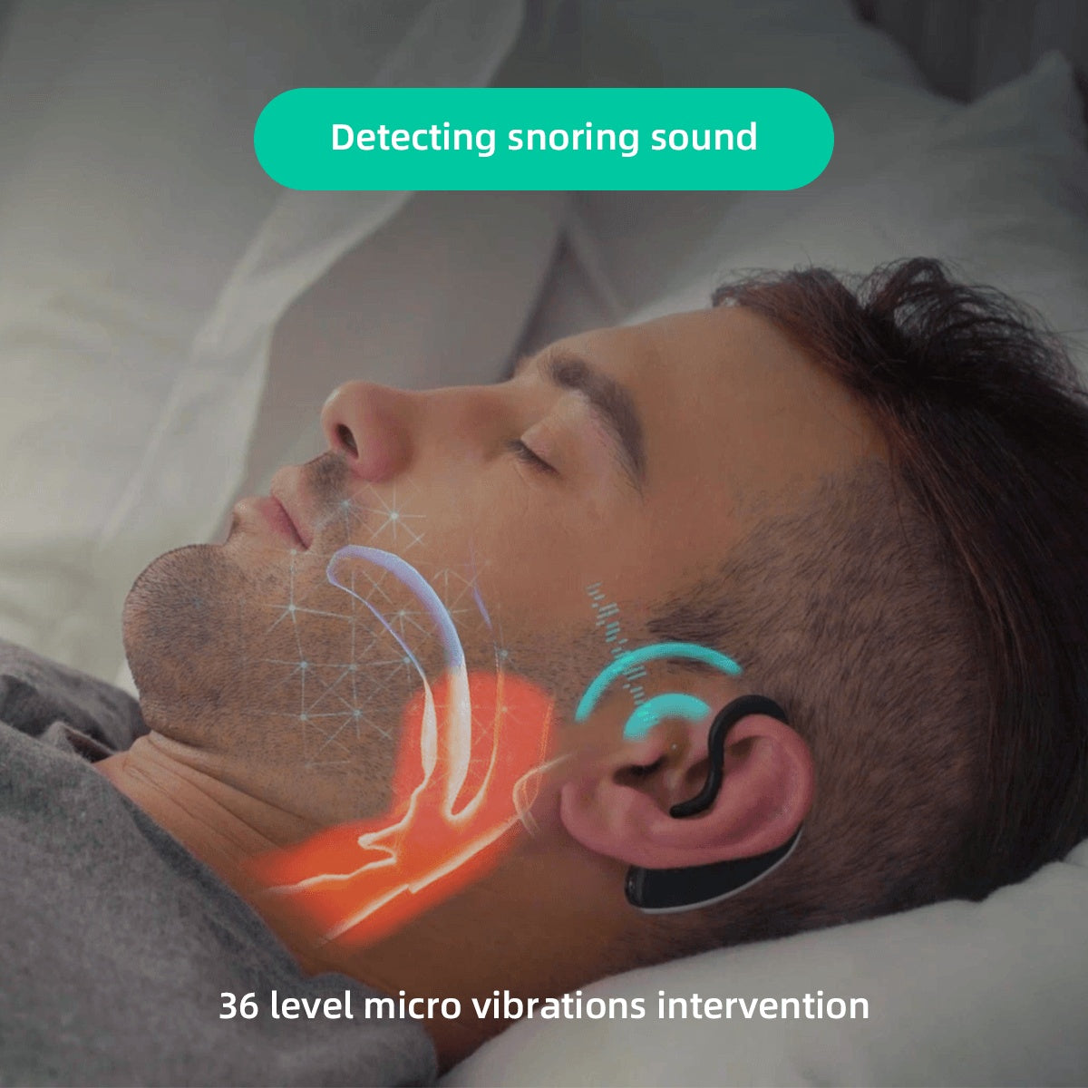 Dispositivo antironquidos inteligente para auriculares