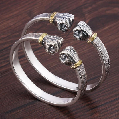 Men's Personality With Powerful Silver Bracelets