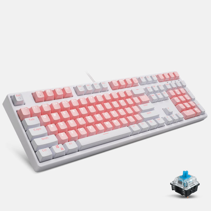 Teclado mecánico para computadora de escritorio Cute Girl