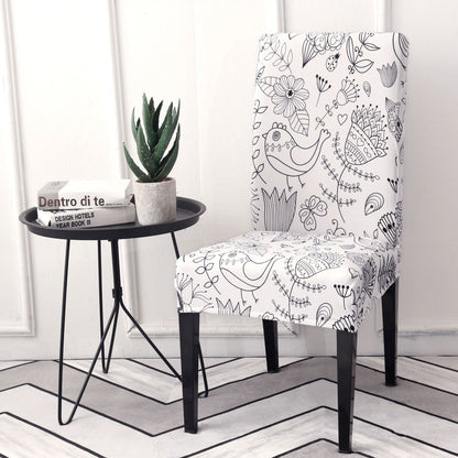 Stretch Chair Cover Dining Room Set One-piece Chair Cushion