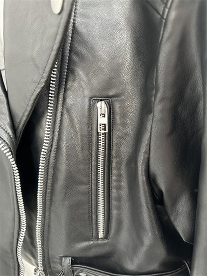 Blouson de moto en textile court