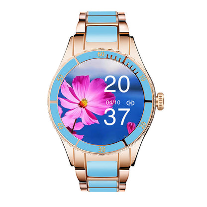 Montre Intelligente Femme Appel Bluetooth Lecteur de Musique Fréquence Cardiaque Bracelet de Sport