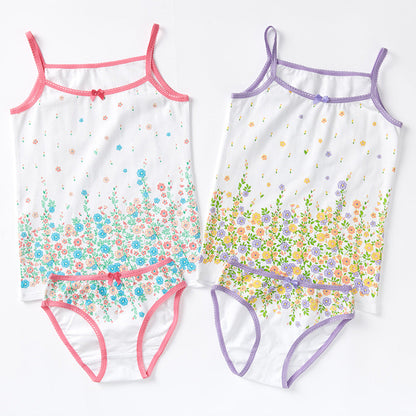 Pyjama d'été deux pièces pour enfants à bretelles