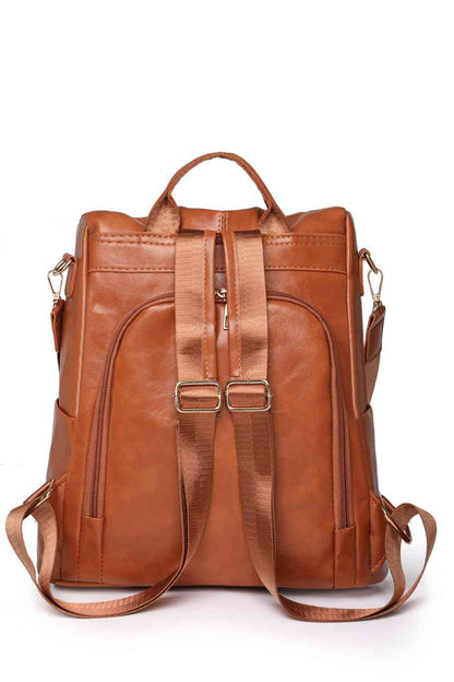 Mochila Marcy con cremallera y bolsillos – Elegante bolso multiusos de uso diario para mujer