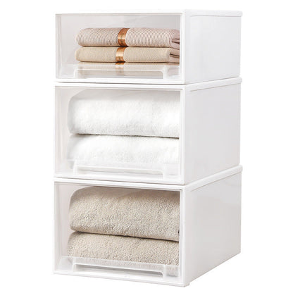 Stackable Plastic Storage Box Drawer Type Storage Box