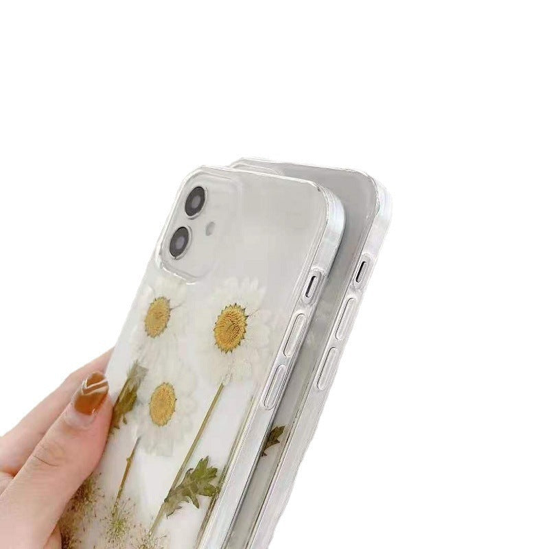 Epoxy Daisy Floral TPU iPhone Case