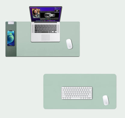 15W Fast Charging Mouse Pad With Wireless Charging Desk Mat Office Home