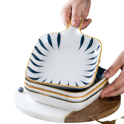 Ceramic Oven Baking Ideas With Handle Plate Net Red Baked Rice Plate Household