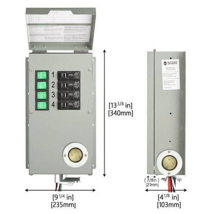 120V 15A 4-Circuit Non-Automatic Transfer Switch