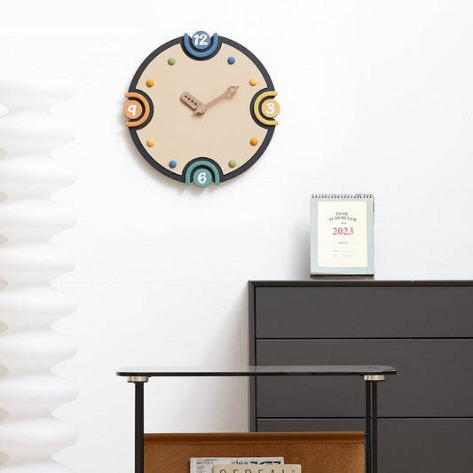 Décorations de couloir pour meuble TV Horloge style crème ménager