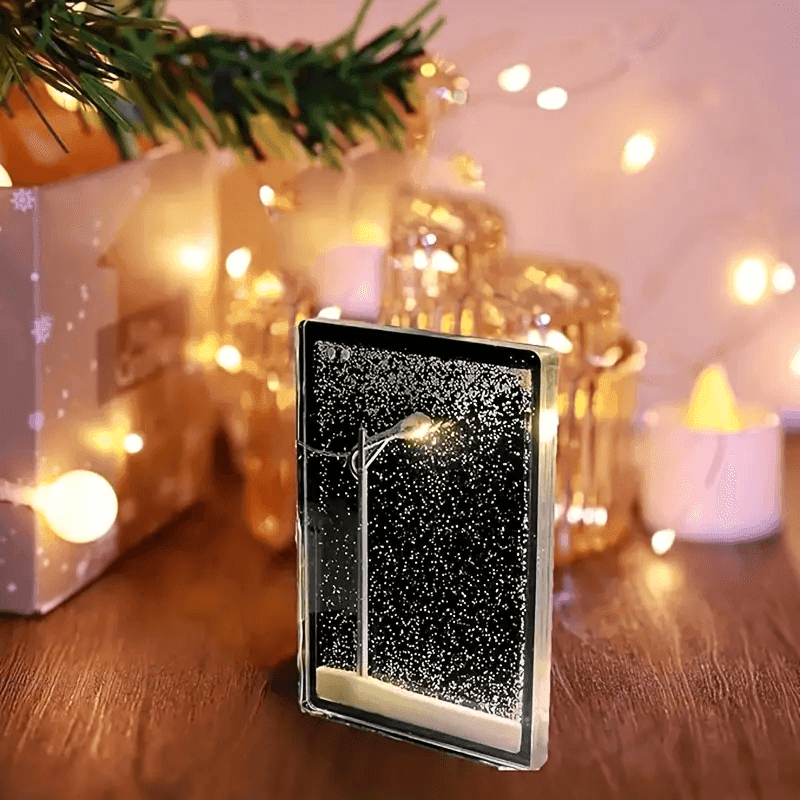 Snowy Bliss DIY Lamp: Create Your Winter Wonderland Indoors!