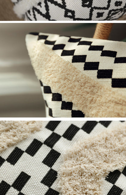 Coussin de canapé nordique, nouveau coussin de taille marocain, coussin touffeté Ins, oreiller de lit