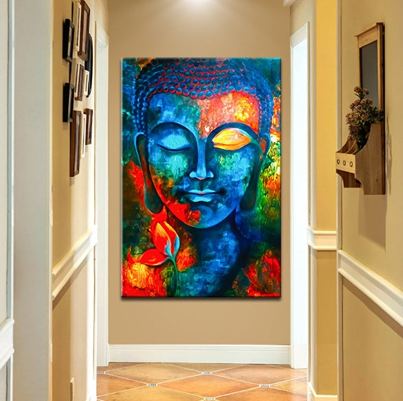 Tableaux sur toile mural Bouddha Dieu Peintures murales modernes sur toile Bouddha Images sur toile Affiches de bouddhisme Décoration murale