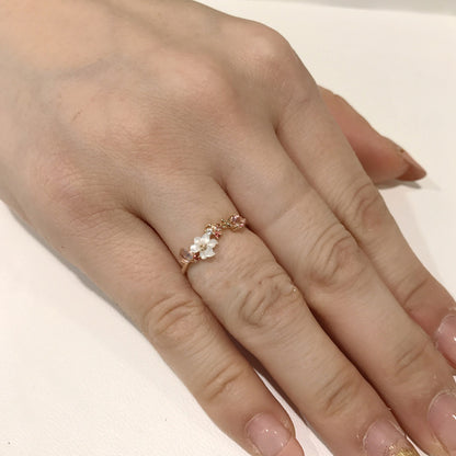 Japanese Luxury 925 Silver Rose Gold Shell Ring – Elegant Women's Fashion Ring