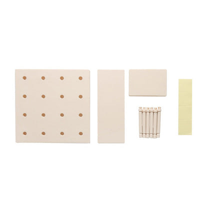Simple wall-mounted plastic hole plate storage rack
