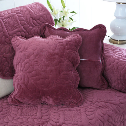 Coussin de canapé antidérapant en peluche
