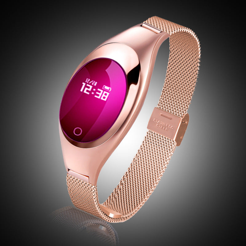 Pulsera inteligente de presión arterial y frecuencia cardíaca, compatible con WeChat Sports, podómetro, salud, oxígeno en sangre, pulsera inteligente para mujer