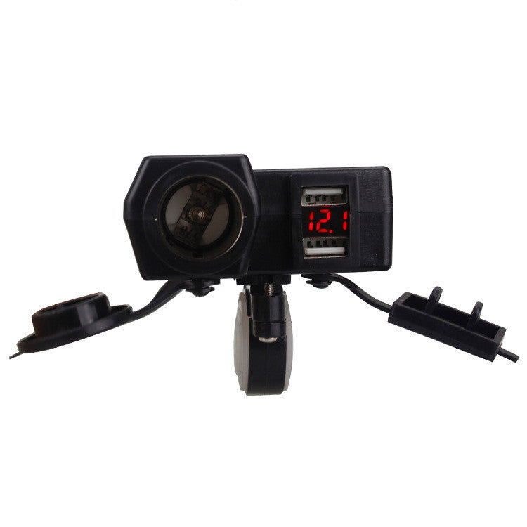 Accessoires de Modification pour Moto, Scooter, Voiture, Allumage de Cigarette, Double Port USB, Chargeur de Voiture Modifié avec Fil 42A