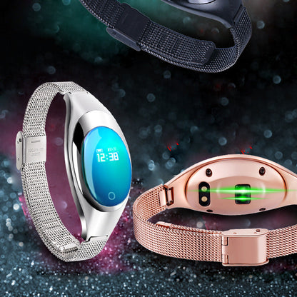 Pulsera inteligente de presión arterial y frecuencia cardíaca, compatible con WeChat Sports, podómetro, salud, oxígeno en sangre, pulsera inteligente para mujer