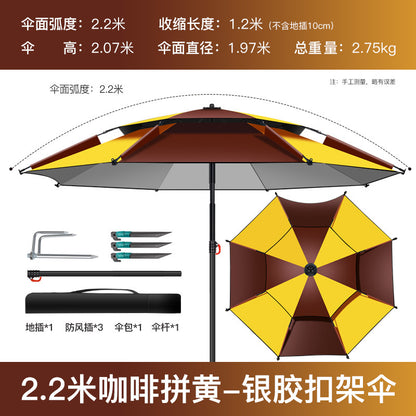 All-Weather Angler's Umbrella – Heavy Duty Fishing & Outdoor Shelter
