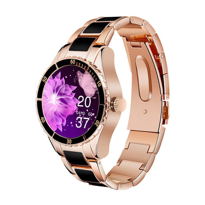 Montre Intelligente Femme Appel Bluetooth Lecteur de Musique Fréquence Cardiaque Bracelet de Sport