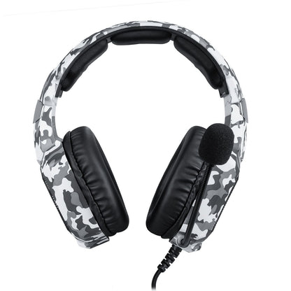 K8 Camouflage Gaming Headphones – 3.5mm Wired Headset for PS4, Xbox, iPhone & iPad