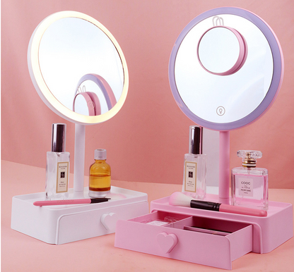 Miroir de maquillage LED pour coiffeuse