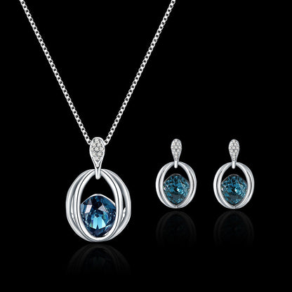 Juego de joyas de cristal