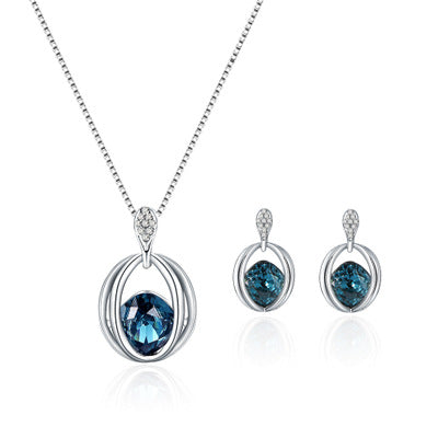 Juego de joyas de cristal