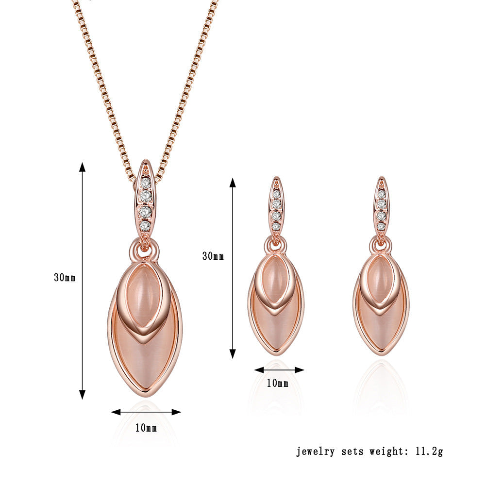 Gem Jewelry Set European